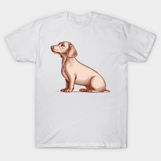 simple dachshund drawing T-Shirt